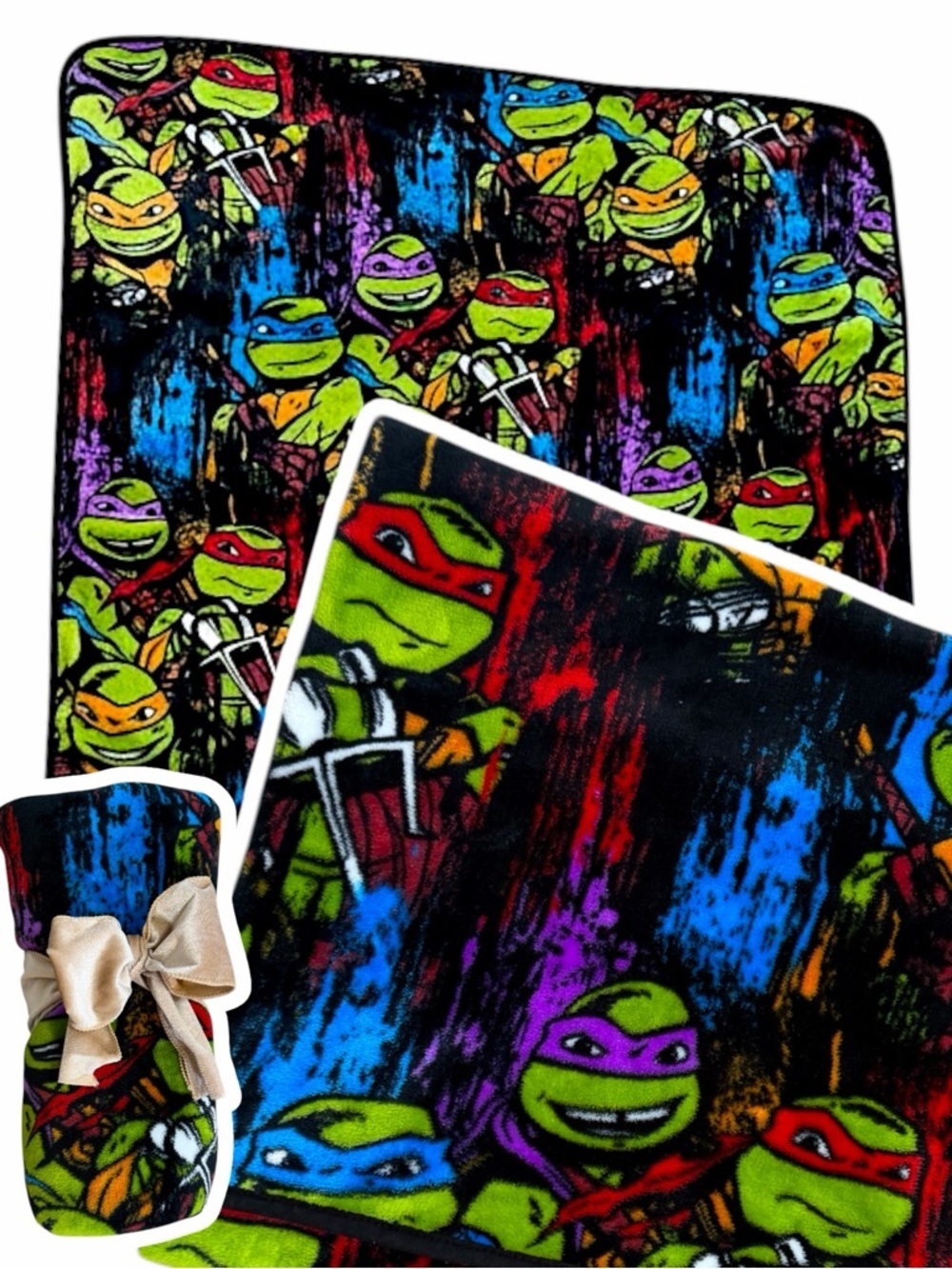 Nickelodeon Teenage Mutant Ninja Turtles Multicolor Kids Throw Bedding Blanket